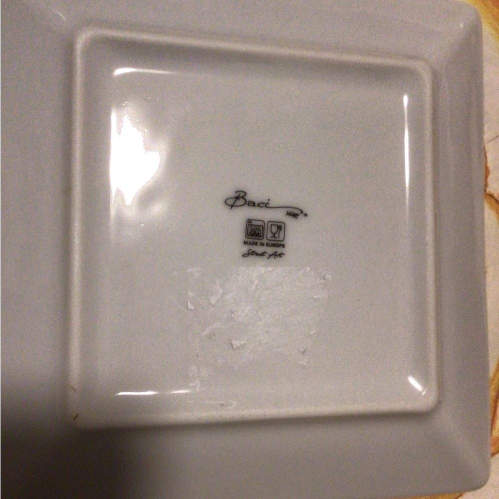 NWOT Baci Milano Square Tray Trinket Plate - Picture 7 of 7